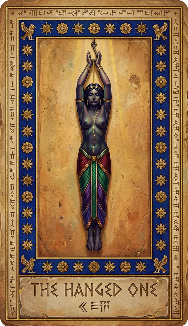 The Hanged One — INANNA ON THE HOOK